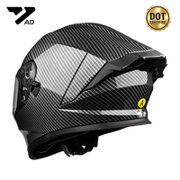 Casques de moto intégrales de haute qualité, conception personnalisée d'usine avec doublure confortable en ABS et casque de vélo à double miroir