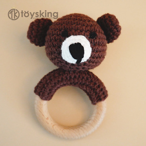 Oso de Peluche Hecho a Mano de Ganchillo con Patas Cortas Marrones - Lindo Oso de Peluche de Dibujos Animados con Patas Cortas, Estilo Kawaii Chibi, Juguete de Peluche Clásico - Product Image 2