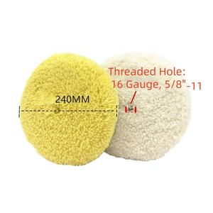 Tampons de polissage OEM en pure laine de 8 pouces avec abrasif moyen de grain 1500 pour le polissage et le nettoyage de voitures ChiChuang CC-400 - Product Image 6