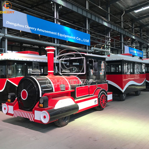 Atracción turística navideña, paseos en parque de atracciones, Tren Eléctrico diésel sin rieles a la venta - Product Image 6