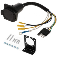 7-poliger Blade-Anhänger buchsen adapter an 4-Wege-Anhängerstecker 3-Wege-Stecker Kabelbaum stecker mit Montage halterung ssatz