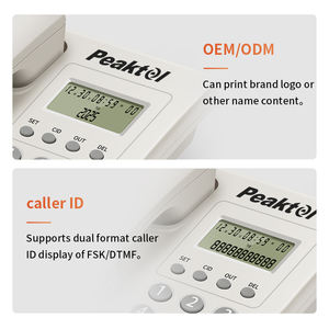 Téléphone d'extension d'hôtel et de bureau <span class=keywords><strong>Ligne</strong></span> <span class=keywords><strong>fixe</strong></span> d'affaires filaire avec fonction d'identification de l'appelant FICAN2018 - Product Image 5