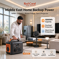 Generator Rumah 700W Colokan US EU Gelombang Sinus Murni Baterai Lithium Ternary Tenaga Surya Stasiun Daya Portabel dengan Panel Surya 100W