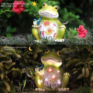 Lampe décorative solaire LED DC IP65 en forme de grenouille, d'oiseau ou d'animal pour jardin, cour, pelouse, paysage, avec télécommande - Product Image 3