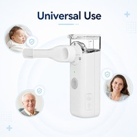 Nebulizer Mesh Portabel Senyap Grosir 3.5um Teknologi MMAD Mesh Alat Medis Isi Ulang Langsung dari Pabrik Bersertifikasi CE
