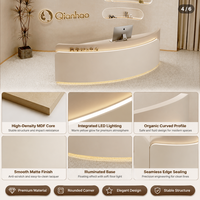Bureau de réception commercial complet en MDF carré Qianhao moderne pour bureau, restaurant, salon