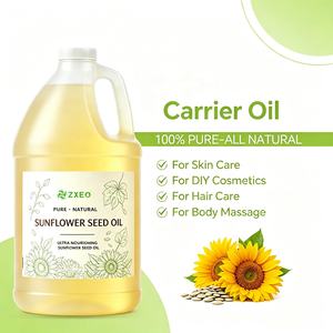 Huile de tournesol multi-usage pressée à froid, naturelle, pour massage, soins de la peau, cheveux, fabrication de savon, aromathérapie, base de beauté DIY - Product Image 2