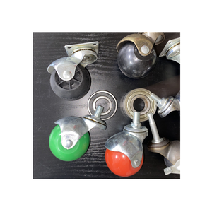 <span class=keywords><strong>Roulette</strong></span> à billes colorée PP, 40mm, 50mm, petite taille, pivotante, pour meubles, roulettes mobiles - Product Image 1