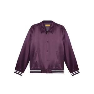 Chaqueta de bombardero de béisbol de satén ligero de invierno personalizada para hombre al por mayor, cinturón de alta calidad, estampado de sublimación de calle, bordado - Product Image 2