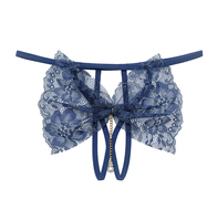 String pour femme en forme de papillon, sous-vêtements sexy, photo de femmes, string perlé
