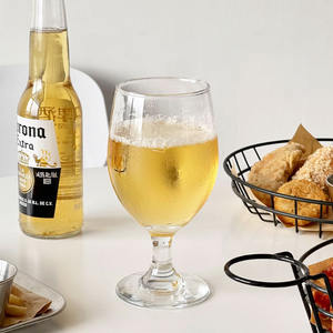 Chopes à bière <span class=keywords><strong>Lambic</strong></span> de style belge à tige de 16 oz avec logo personnalisé, lot de 4, écologiques, élégantes, pour bar et fête, pour savourer votre bière - Product Image 6