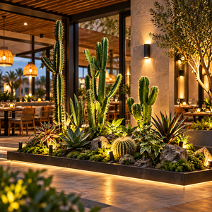 Arreglo de Plantas Tropicales Mixtas para Jardín Artificial Interior en Villas de Lujo, para Modelos de Casas, Apartamentos y Decoración <span class=keywords><strong>Inmobiliaria</strong></span> - Product Image 4