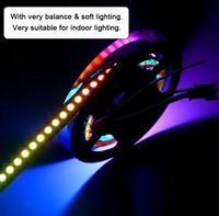Bande LED adressable RGB 12V DC SMD 5050 72 LED Contrôle externe par IC 3 LED IP65