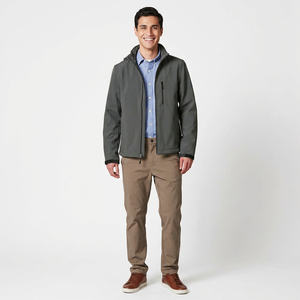 Veste Softshell imperméable d'hiver personnalisée, coupe-vent d'extérieur, décontractée, unie, OEM, vêtements d'hiver pour hommes, veste Softshell - Product Image 1