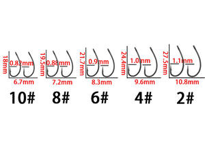 100 шт., крючки для рыболовных снастей - Product Image 3