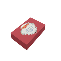 Belle boîte d'emballage pliante robuste d'impression créative de luxe boîte postale d'expédition de Noël boîte d'emballage de vêtements cadeau
