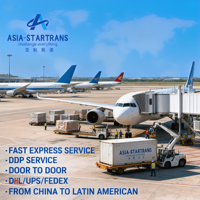 Agents de logistique DDP FBA porte à porte, expédition aérienne + express de Chine vers le Mexique/Guatemala/Chili avec un délai de transit de 5 à 25 jours et assurance