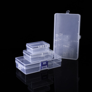 Plastic Storage Box With Lid Lockable Rectangle PP Jewelry Beads Fishing Gear Stationery Organizing Container - Product Image 2