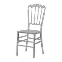 Chaise de jardin en résine plastique imperméable, empilable, pour banquets et fêtes, plusieurs couleurs, modèle Royal Napoleon