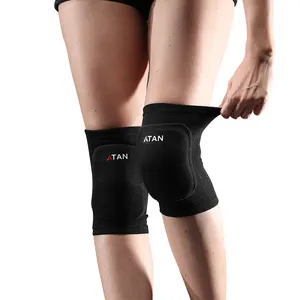 ATAN 1 Pair Elastic Thickening Kneepad Dance Yoga Volleyball Extreme Sports Knee Pads Brace Support Basketball Knee Protect