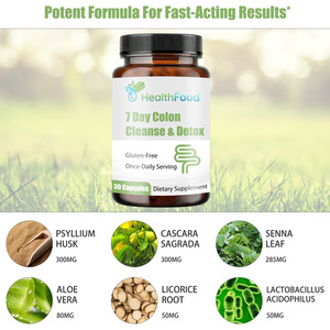Cápsulas de Limpieza y Desintoxicación de Colon de 7 Días con Polvo de Linaza OEM ODM, Apoyo Digestivo con Hoja de Senna y Suplemento Dietético - Product Image 6