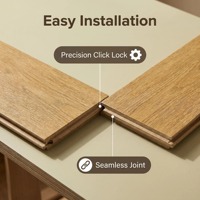 Suelo de Vinilo de Lujo SPC, Núcleo Rígido, Impermeable, Textura de Madera, Sistema de Clic, 20 Mil, 7 mm, Alta Calidad para Proyectos