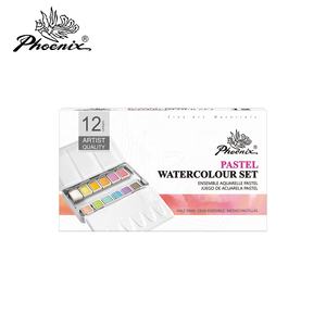 Phoenix 12 couleurs artiste Macaron couleur rêveur effet éthéré aquarelle Pastel aquarelle ensemble - Product Image 2