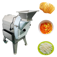 Automatische Fruit En Groente Okra Snijden Ui Wortel Shredder Machine Snijder