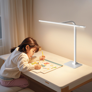 Lámpara de Escritorio <span class=keywords><strong>LED</strong></span> Flexible con Panel Amplio, Cuidado de la Vista, con Regulador de Intensidad Giratorio Independiente, Inteligente, para Estudio u Oficina - Product Image 6