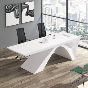 2025 gros personnalisé moderne PDG italien <span class=keywords><strong>blanc</strong></span> luxe bureau de bureau conception Simple pour une utilisation de calcul familiale - Product Image 2
