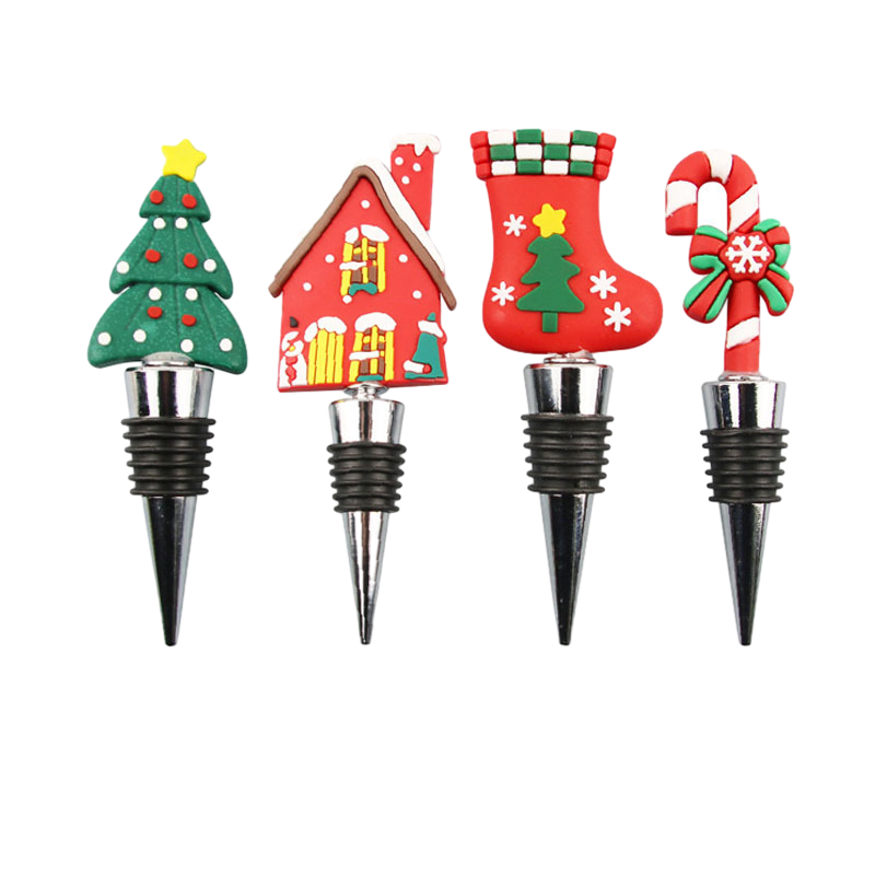 Christmas wine stopper