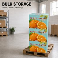 Boîte cadeau personnalisée avec logo, imperméable, pour fruits et légumes, emballage en carton ondulé avec poignée, écologique, recyclable, OEM, vente en gros