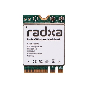 Module sans fil A8 M.2 E Key WiFi 6 Bluetooth 5.2, adaptateur réseau intégré à double antenne Radxa - Product Image 2