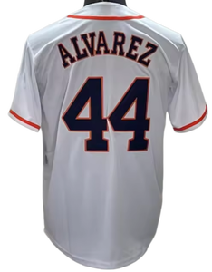 Camisetas de Béisbol Bordadas de Alta Calidad con los Números 27 de José Altuve, 44 de Yordan Álvarez y 3 de Jeremy Peña, Nueva Colección 2026 - Product Image 3