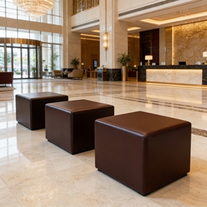 Y150 Tabouret cube <span class=keywords><strong>en</strong></span> FRP personnalisé pour mobilier public, siège extérieur durable pour jardin, patio, événements commerciaux, banc toutes saisons - Product Image 1
