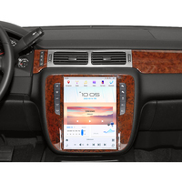 Mookaka Autoradio pour GMC-YuKon/ CHEVY Suburban Tahoe Auto AC 2007-2013 Carplay Android Écran vertical Lecteur DVD de voiture