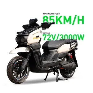 Toptan büyük elektrikli motosiklet moped scooter 72V1500W 72V30AH pil olmadan