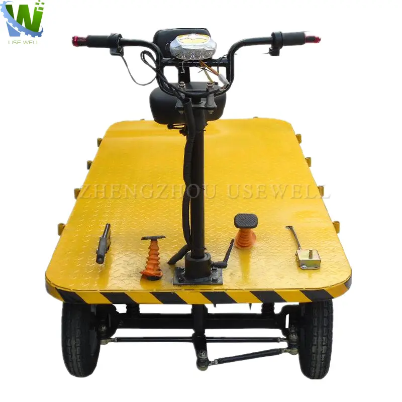 800kg load electric platform cargo transport electric flat car warehouse transfer push cart