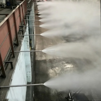 Machine de suppression de la poussière par brouillard sec robuste, système de brumisation automatique pour entrepôt de charbon, mine en exploitation ouverte, terminal portuaire
