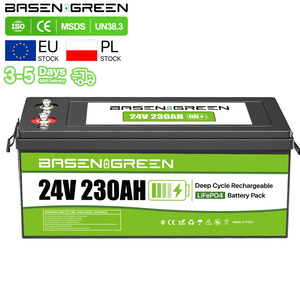 <span class=keywords><strong>Batterie</strong></span> au lithium haute performance de qualité A 24V 230Ah 100Ah, cellules prismatiques LiFePO4 avec BMS intelligent pour système solaire domestique - Product Image 1