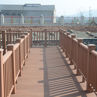 Rampe en WPC imperméable pour extérieur, faible entretien, balustrade en bois composite, rampe de terrasse