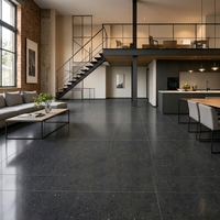 Revêtement de sol en terrazzo personnalisé, dalles de terrazzo artificielles, matériau de sol pour escalier de grande villa