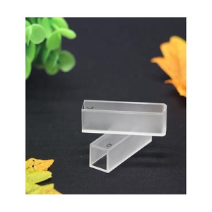 2 개의 측 투명한 정연한 오프닝 실험실 화학은 10mm 경로 길이 석영 큐벳을 분석합니다 - Product Image 4