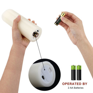Lot de 9 bougies <span class=keywords><strong>LED</strong></span> sans flamme à piles, en cire véritable, avec télécommande et minuterie, pour la décoration de la maison, de mariages et de Noël - Product Image 2