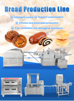 Machine automatique à pain pour hamburgers, équipement complet de boulangerie, ligne de production de pains à hamburgers