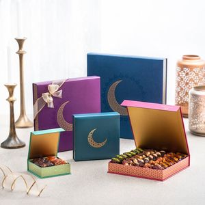 Ramadan compte <span class=keywords><strong>à</strong></span> rebours date Festiva bonbons noix de cajou Dates emballage <span class=keywords><strong>plateau</strong></span> alimentaire ramadan mubarak kareem faveur boîtes de courrier cadeau - Product Image 3