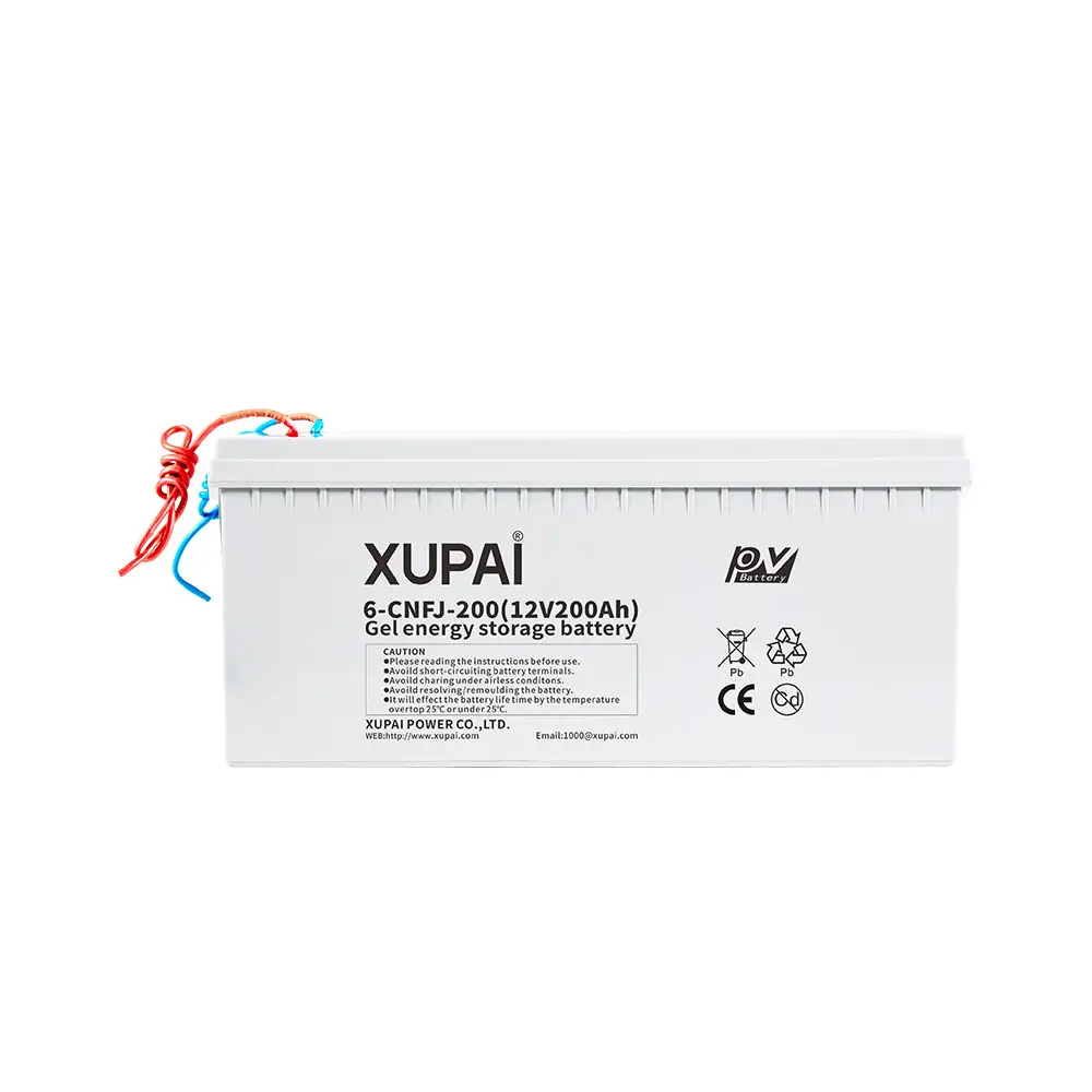 XUPAI baterai 6-CNF-200 12V 200Ah Gel tenaga surya 10 jam baterai untuk penjualan pabrik