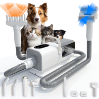 Kit Profesional 9 en 1 de Bajo Ruido para Succión de Aire Frío y Caliente, Afeitado y Recorte, Multifunción para Salón y Peluquería Canina