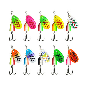 Leurre de pêche de haute qualité en métal personnalisé pour <span class=keywords><strong>truite</strong></span> et brème d'eau douce, type wobbler simple, cuillère en cuivre et spinner <span class=keywords><strong>à</strong></span> paillettes, pour lac et ruisseau - Product Image 2