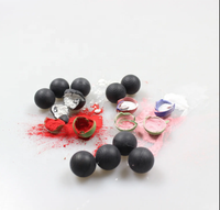 0.68 0.5 Kaliber Bola Kapur Non-toksik Biodegradable PLA Shell Powder Balls Paintballs 10pcs/Tube untuk Perlindungan Pribadi